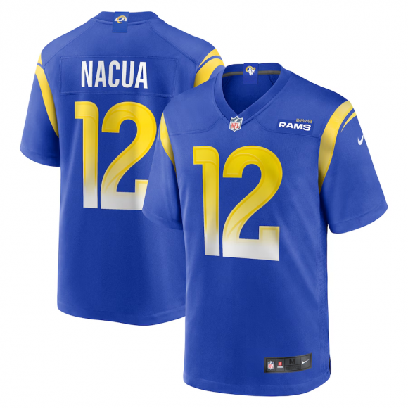 Men's Los Angeles Rams #12 Puka Nacua Nike Game Player Royal Jersey