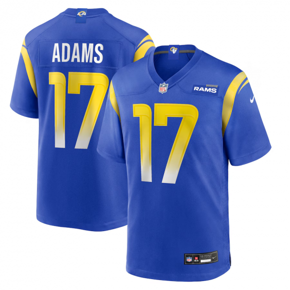 Men's Los Angeles Rams #17 Davante Adams Nike Game Player Royal Jersey ；