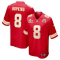 Men's Kansas City Chiefs DeAndre Hopkins Nike Red Super Bowl LIX Game Player Jersey