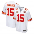 Men's Kansas City Chiefs Patrick Mahomes Nike White Super Bowl LIX Game Jersey