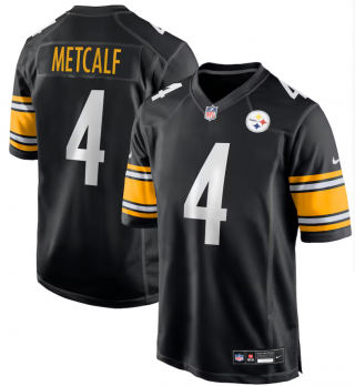 Youth Pittsburgh Steelers #4 DK Metcalf Nike Game Player Black Jersey