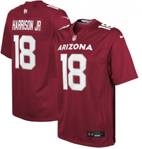 Youth Arizona Cardinals #18 Marvin Harrison Jr. Nike Player Game Cardinal Jersey