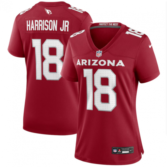 Women's Arizona Cardinals #18 Marvin Harrison Jr. Cardinal Nike Player Game Jersey