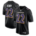 Youth Baltimore Ravens #22 Derrick Henry Nike Carbon Black Fashion Jersey