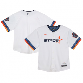 Toddler Houston Astros Nike White 2025 City Connect Limited Jersey