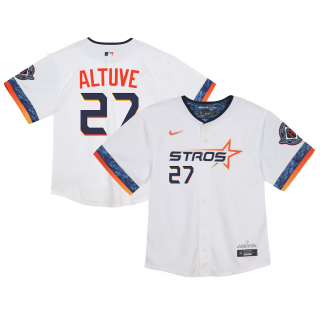 Toddler Houston Astros Jose Altuve Nike White 2025 City Connect Limited Player Jersey