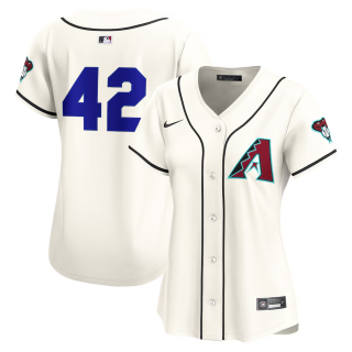 Women's Arizona Diamondbacks Nike Cream Home 2025 Jackie Robinson Day Limited Jersey