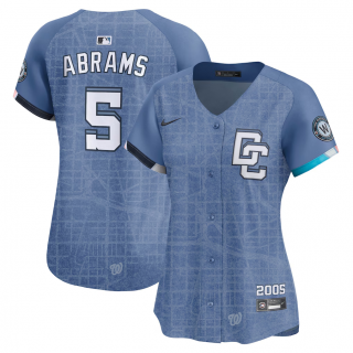 Women's Washington Nationals CJ Abrams Nike Blue 2025 City Connect Limited Jersey