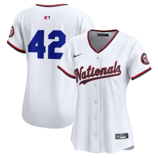 Women's Washington Nationals Nike White Home 2025 Jackie Robinson Day Limited Jersey