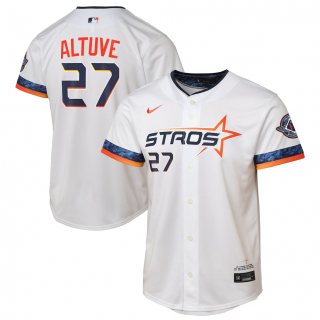 Youth Houston Astros Jose Altuve Nike White 2025 City Connect Limited Player Jersey