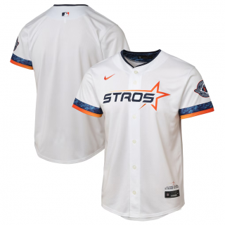 Youth Houston Astros Nike White 2025 City Connect Limited Jersey