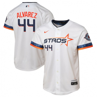 Youth Houston Astros Yordan Alvarez Nike White 2025 City Connect Limited Player Jersey