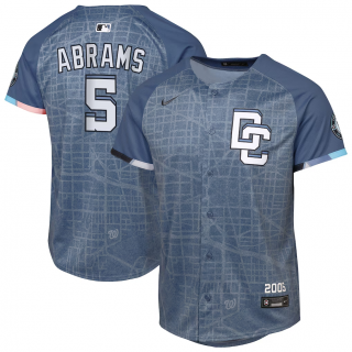 Youth Washington Nationals CJ Abrams Nike Blue City Connect 2025 Limited Jersey