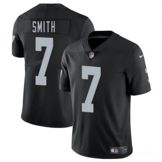 Men's Las Vegas Raiders #7 Geno Smith Black 2025 Vapor Football Stitched Jersey