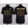 Nike Bills #95 Kyle Williams Black Men's Stitched NFL Elite Pro Line Gold Collection Jersey