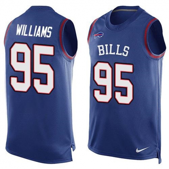 Nike Bills #95 Kyle Williams Royal Blue Team Color Men's Stitched NFL Limited Tank Top Jersey