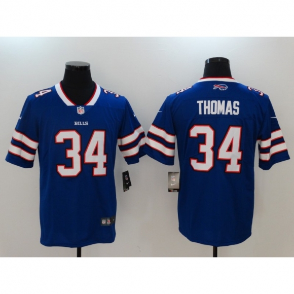 Men's Buffalo Bills #34 Thurman Thomas Blue Vapor Untouchable Limited Stitched NFL Jersey