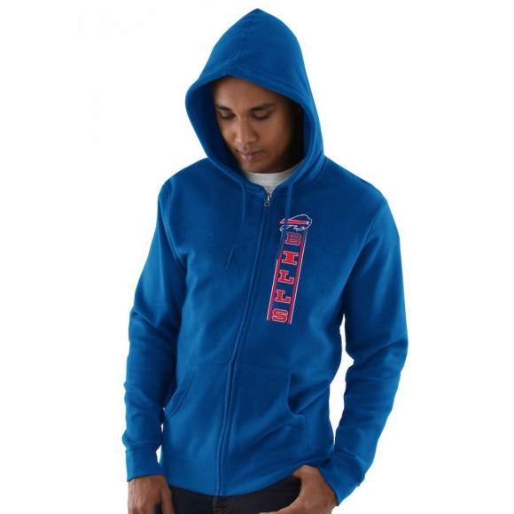 Men's Buffalo Bills Royal Hook and Ladder Full-Zip NFL Hoodie