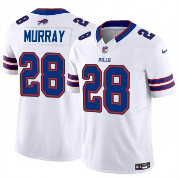 Men's Buffalo Bills #28 Latavius Murray White 2023 F.U.S.E. Vapor Untouchable Limited Stitched Football Jersey