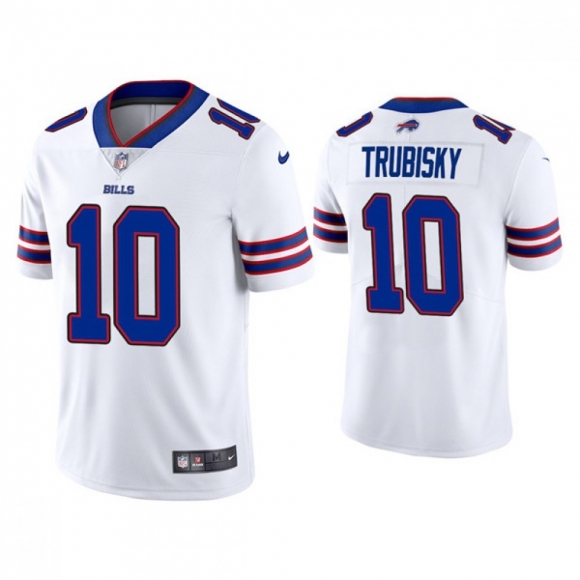 Youth Buffalo Bills #10 Mitchell Trubisky White Vapor Untouchable Limited Stitched Jersey