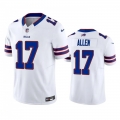 Men's Buffalo Bills #17 Josh Allen White 2023 F.U.S.E. Vapor Untouchable Limited Stitched Jersey