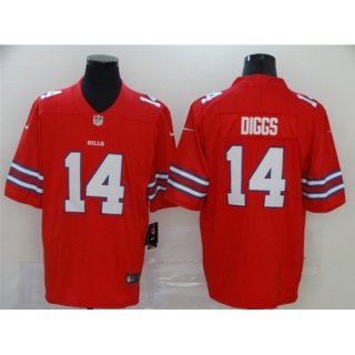 Men's Buffalo Bills #14 Stefon Diggs Red Vapor Stitched Football Jersey