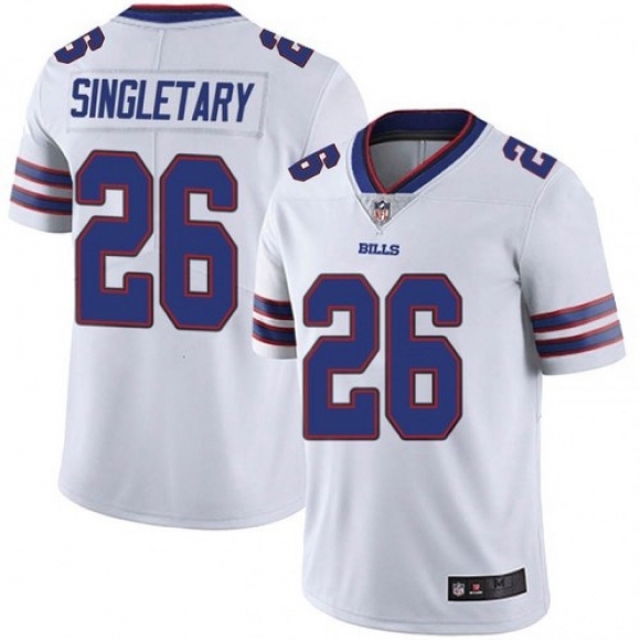 Toddler Buffalo Bills #26 Devin Singletary White Color Rush Stitched Jersey