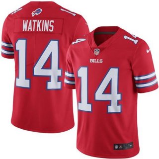 Nike Bills #14 Sammy Watkins Red Men's Stitched NFL Elite Rush Jersey