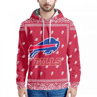 Men's Buffalo Bills Red Pullover Hoodie