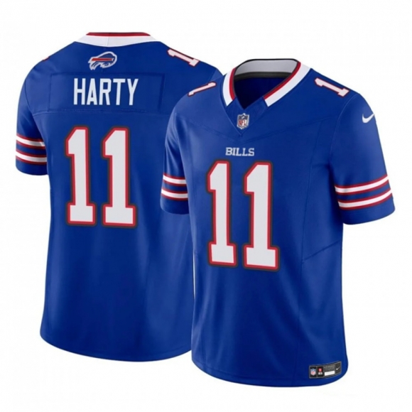 Men's Buffalo Bills #11 Deonte Harty Blue 2023 F.U.S.E. Vapor Untouchable Limited Stitched Jersey