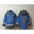 Men's Detroit Lions #97 Aidan Hutchinson Blue Ageless Must-Have Lace-Up Pullover Hoodie