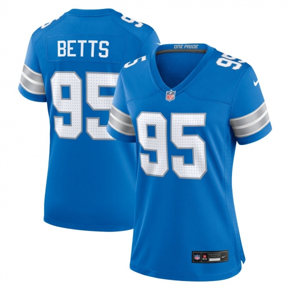 Women's Detroit Lions Mathieu Betts Nike Blue Game Jersey