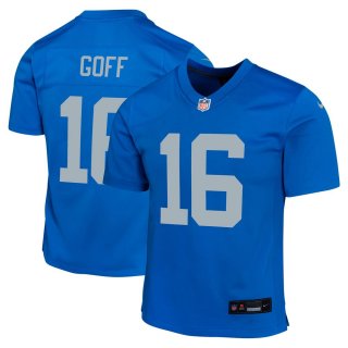 Youth Detroit Lions Jared Goff Nike Blue Alternate Game Jersey