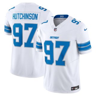 Men's Detroit Lions Aidan Hutchinson Nike White Vapor F.U.S.E. Limited Jersey