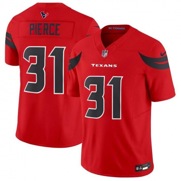 Men's Houston Texans #31 Dameon Pierce Red 2024 Alternate F.U.S.E Vapor Stitched jersey