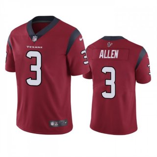Men's Houston Texans #3 Kyle Allen Red Vapor Untouchable Limited Stitched Jersey