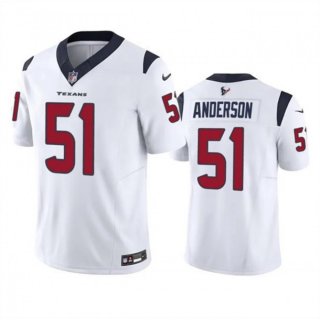 Men's Houston Texans #51 Will Anderson Jr. White 2023 F.U.S.E Vapor Untouchable Stitched Football Jersey