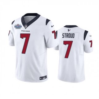 Men's Houston Texans #7 C.J. Stroud White 2023 F.U.S.E. With Prem1ere Patch Vapor Untouchable Limited Stitched Football Jersey