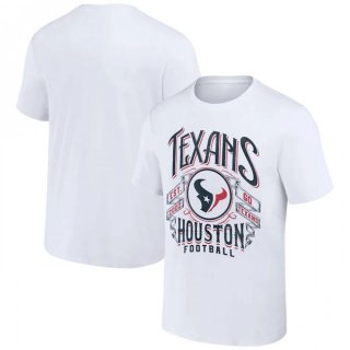 Men's Houston Texans White x Darius Rucker Collection Vintage Football T-Shirt