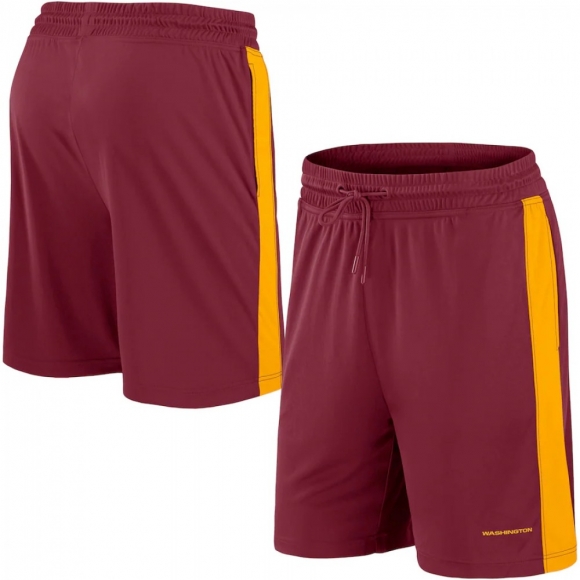 Men's Washington Commanders Burgundy Performance Shorts