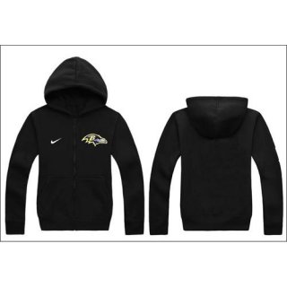 Nike Baltimore Ravens Authentic Logo Hoodie Black