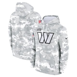 Men's Washington Commanders Nike Arctic Camo 2024 Salute to Service Club Fleece Pullover Hoodie