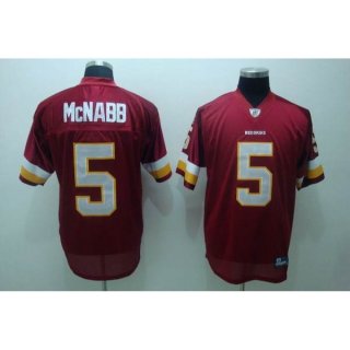 Redskins #5 Donovan McNabb Red Stitched Youth NFL Jersey