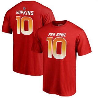 Texans #10 DeAndre Hopkins AFC Pro Line 2018 NFL Pro Bowl Red T-Shirt