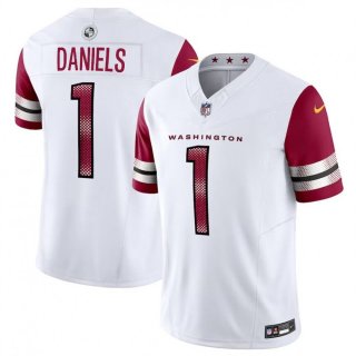 Men's Washington Commanders Jayden Daniels Nike White 2024 NFL Draft First Round Pick Player F.U.S.E. Vapor Untouchable Limited Stitched Football Jersey