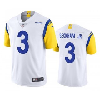 Youth Los Angeles Rams #3 Odell Beckham Jr. White Vapor Untouchable Limited Stitched Jersey