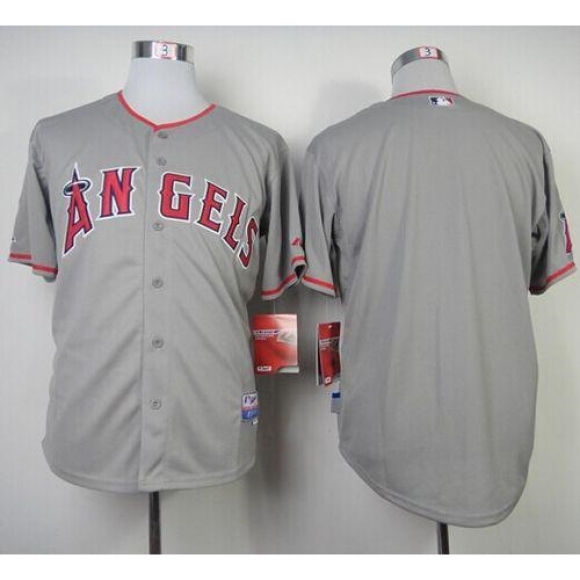 Angels of Anaheim Blank Grey Cool Base Stitched MLB Jersey