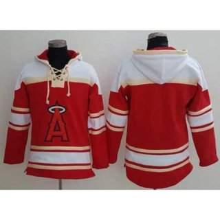 Angels of Anaheim Blank Red Sawyer Hooded Sweatshirt MLB Hoodie