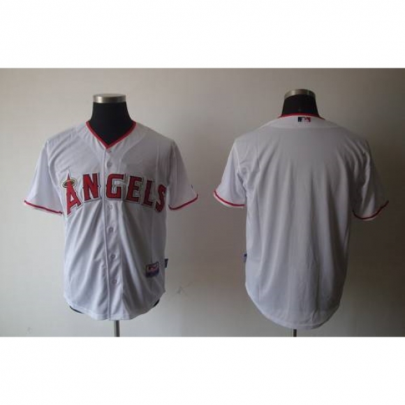 Angels of Anaheim Blank White Cool Base Stitched MLB Jersey