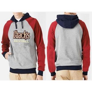 Arizona Diamondbacks Pullover Hoodie Grey & Red